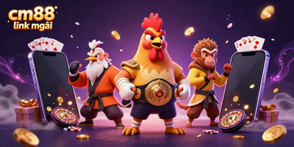 Experience thrilling gameplay with cm88 link mới through vibrant characters and casino elements in 3D.