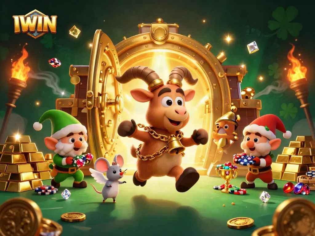 IWIN brings excitement as Krampus goat oversees a holiday horror casino, filled with treasures.
