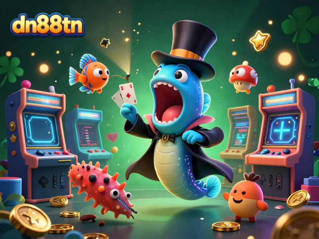 Experience thrilling gameplay with dn88tn featuring vibrant 3D elements and unique characters in an engaging casino scene.