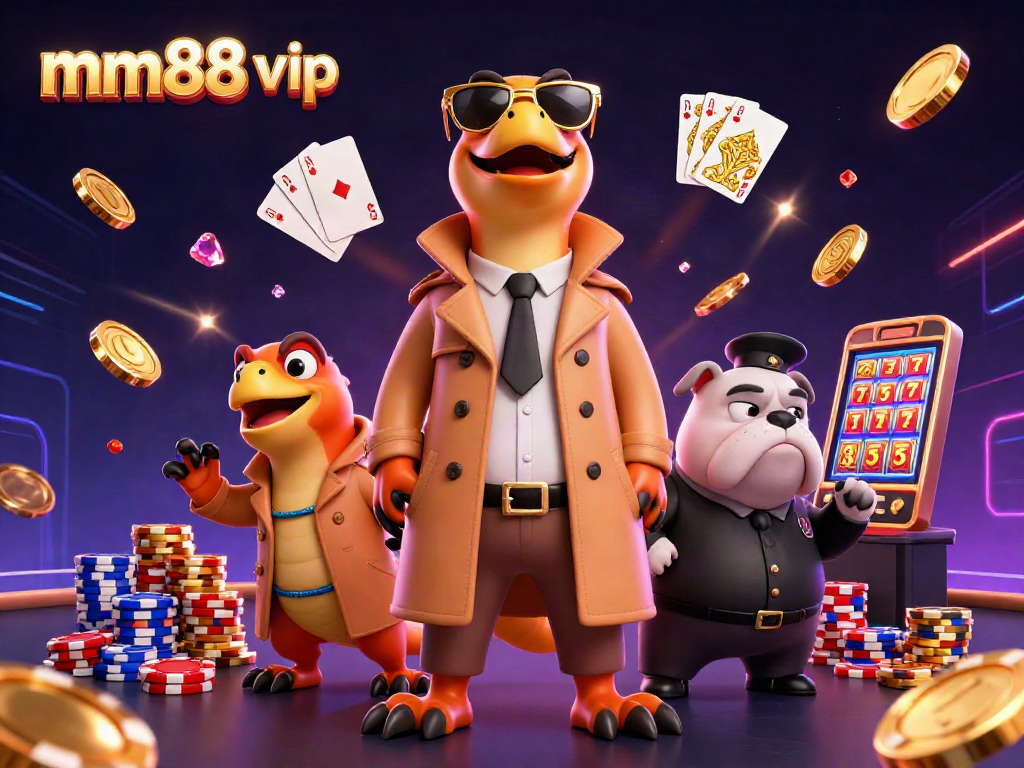 Experience mm88 vip with raptors in disguise entering a vibrant casino, showcasing lively gaming elements.