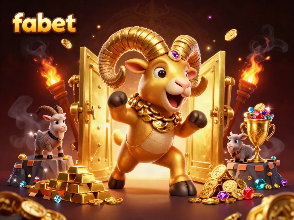 Engage with fabet's thrilling betting experience amidst a treasure-filled casino showdown.