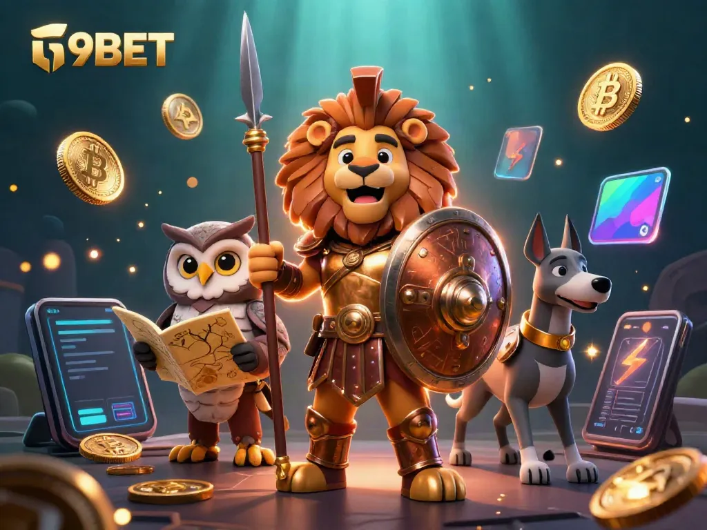 Experience the thrilling excitement of i9BET with our vibrant 3D casino scene featuring engaging characters and dynamic gaming elements.